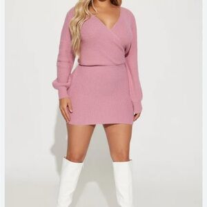 NWT Fashion Nova Katy Sweater Mini Dress, size 3X
